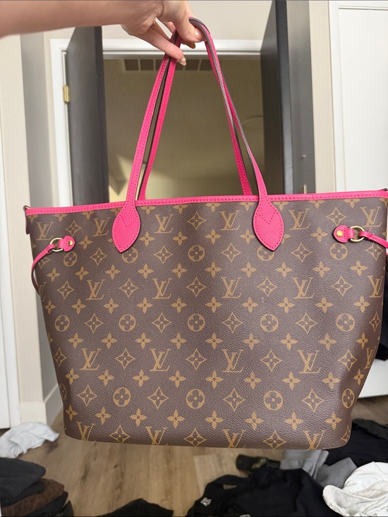 Louis Vuitton Handbags - Louis Vuitton Monogram Canvas Tote with Hot Pink Trim